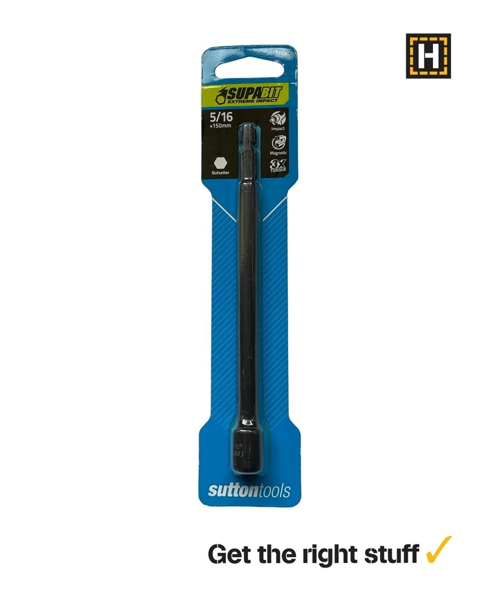 BIT SCREWDRIVER NUTSETTER MAGNETIC 5/16 X 150 mm