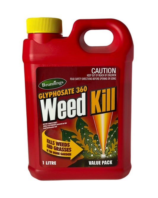 Brunnings Glyphosphate 360 Weed Killer Concentrate 1L