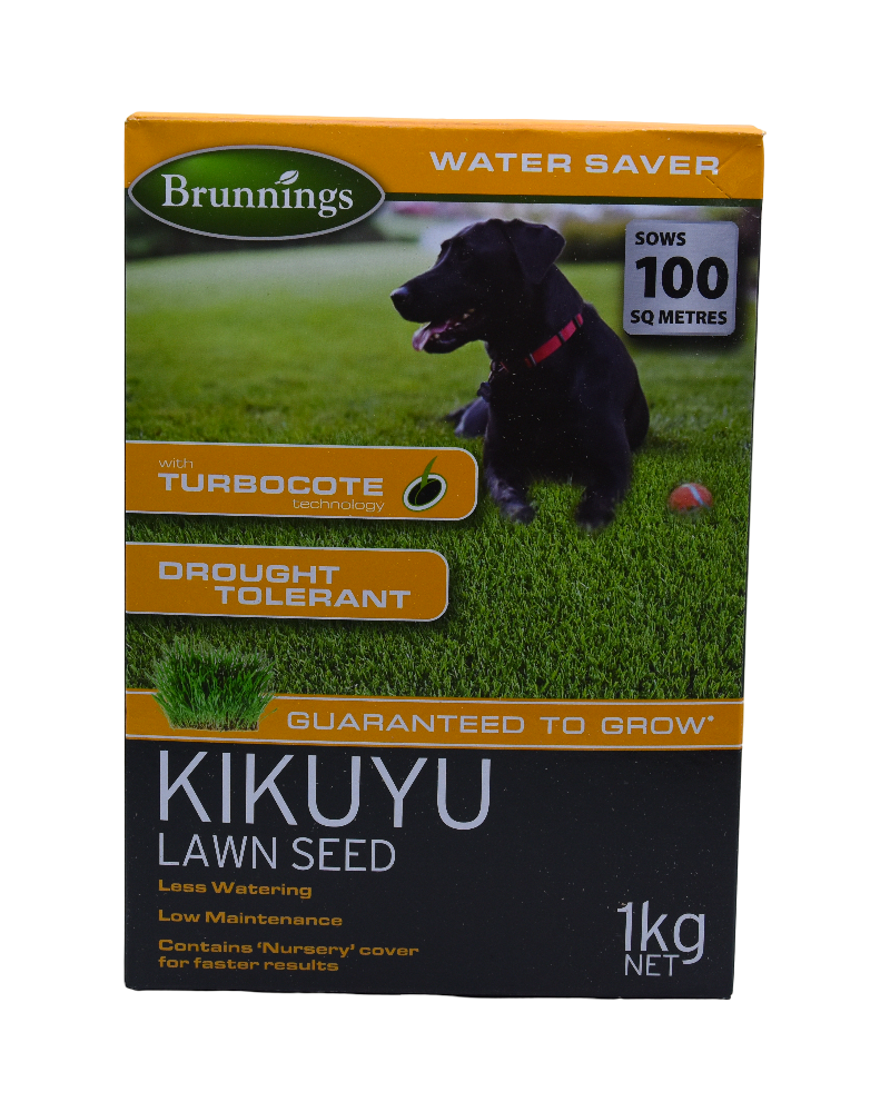 Brunnings Kikuyu Lawn Seed 1KG