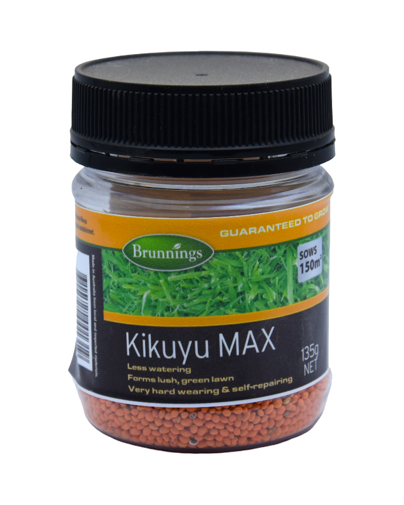 Brunnings Kikuyu Max Lawn Seed 135g