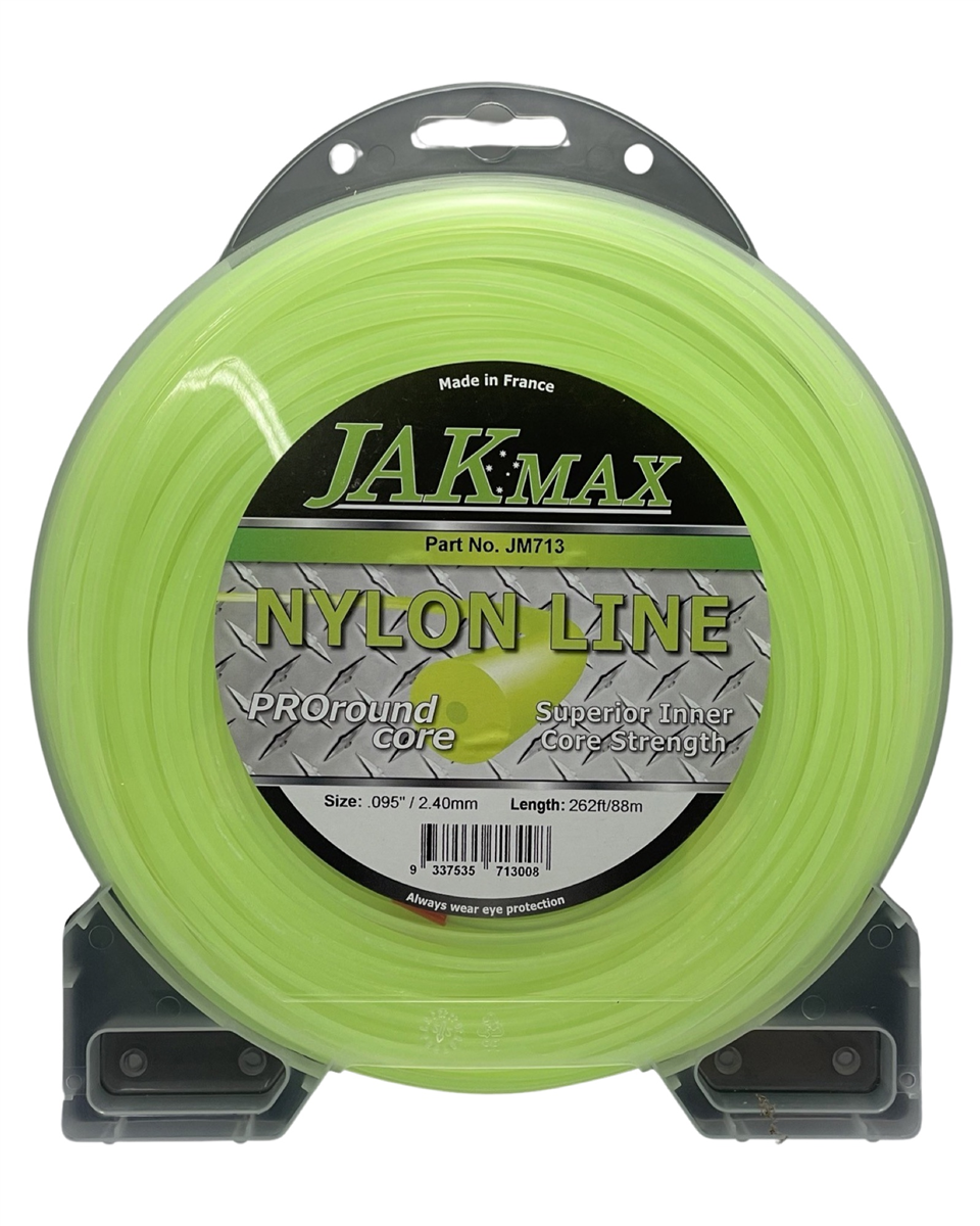 Jak Max Pro-Round - .095"/2.50mm, 1lb Donut Trimmer Line 80m