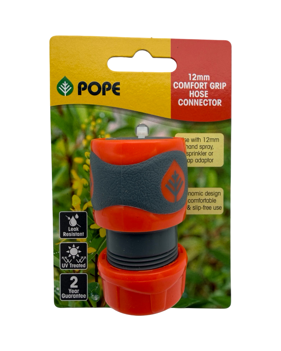 POPE 12MM S/GRIP HOSE CONNECTOR
