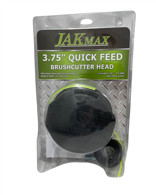 Jak Max Quick Feed Brushcutter head - 3.75" 3/8 Right Hand Thread