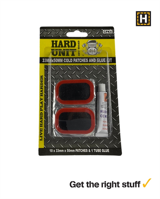 HARD UNIT - Cold Patch Kit 33X50mm/GLUE 11pce