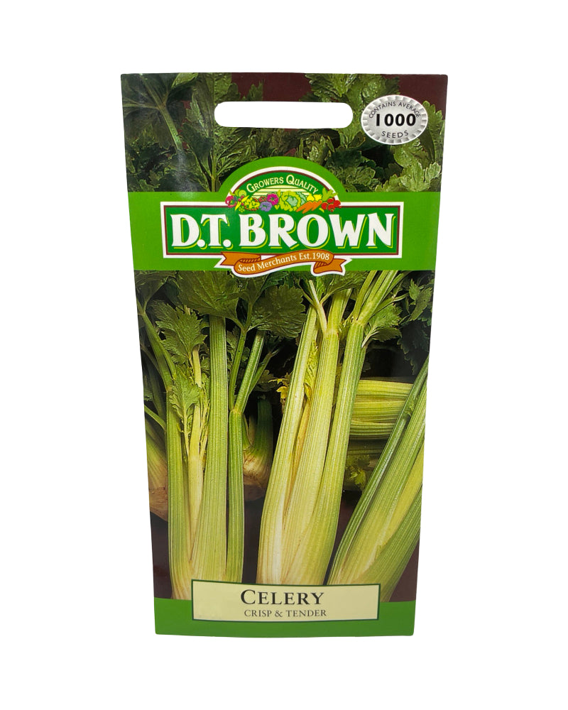 D.T Brown Celery Crisp & Tender Seeds 1000 Pack