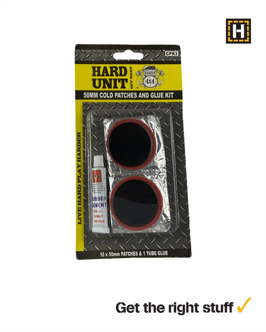 HARD UNIT- Cold Patch Kit 50mm/GLUE 11pce