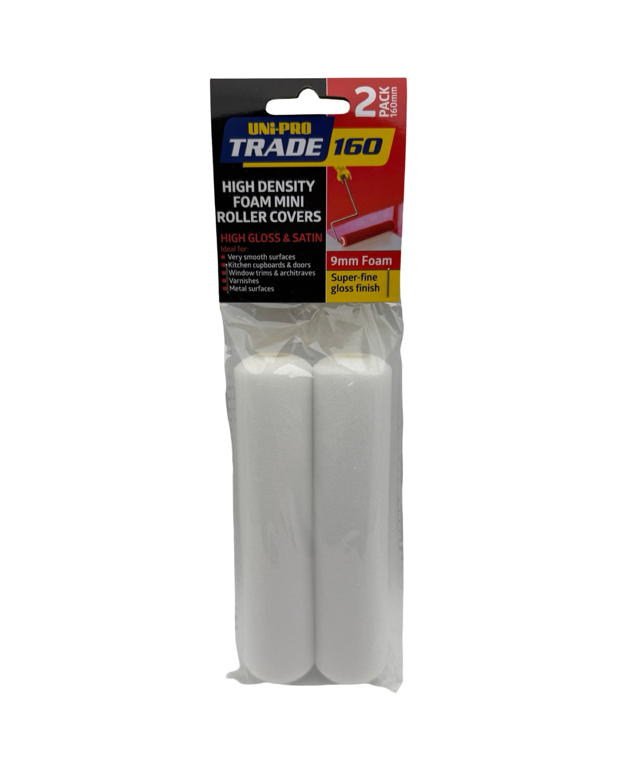 Uni-Pro Trade 160mm high density foam roller covers 2 pack