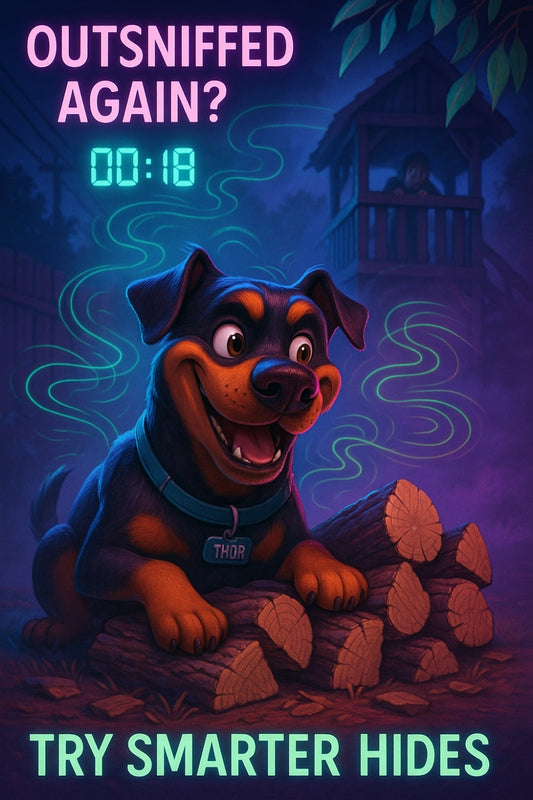 Your dog’s nose knows where you hid. Every. Time. 🐾