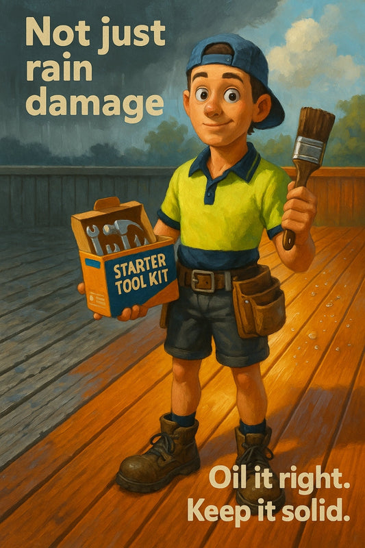 Your deck isn’t just weathered — it’s in pain 👇