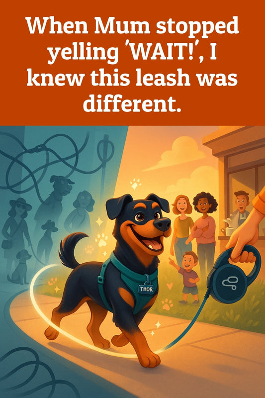 My tail’s wagged ever since this leash showed up.