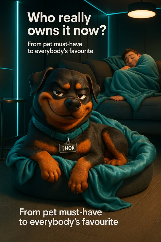 When your dog's throw is comfier than your doona... 👇