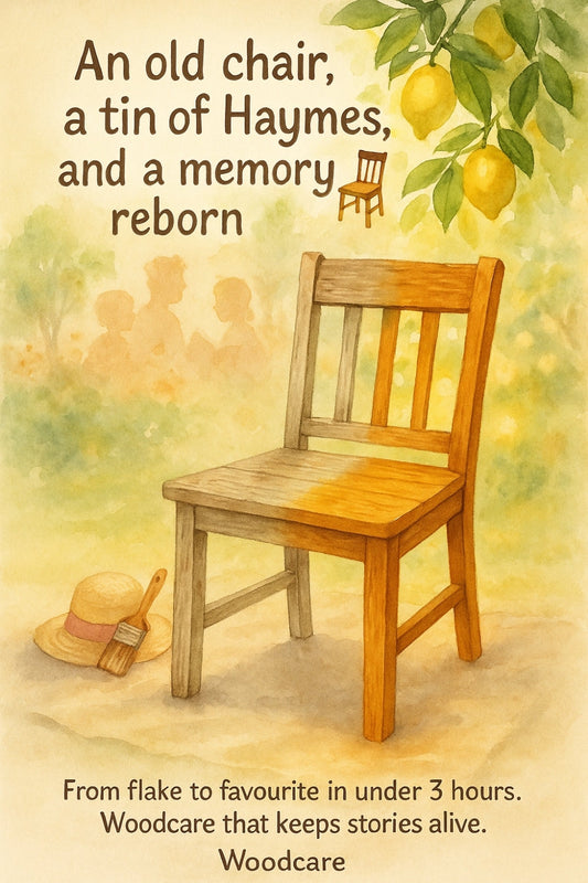 Haymes Woodcare fans: ever rescued a wonky chair that whispered ‘don’t give up yet’?