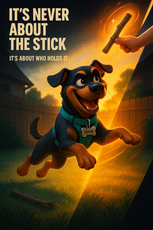 Don't play dumb, hooman. You know I want the stick because *you* touched it 👇