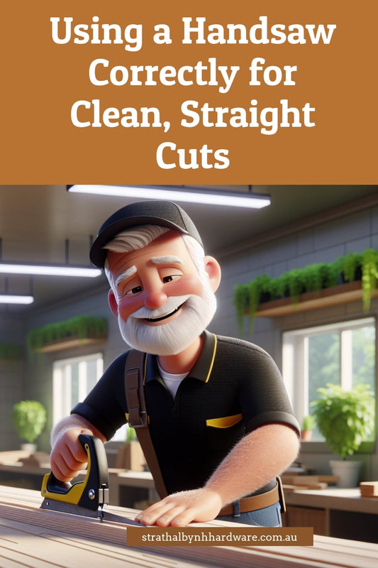 Using a Handsaw Correctly for Clean, Straight Cuts