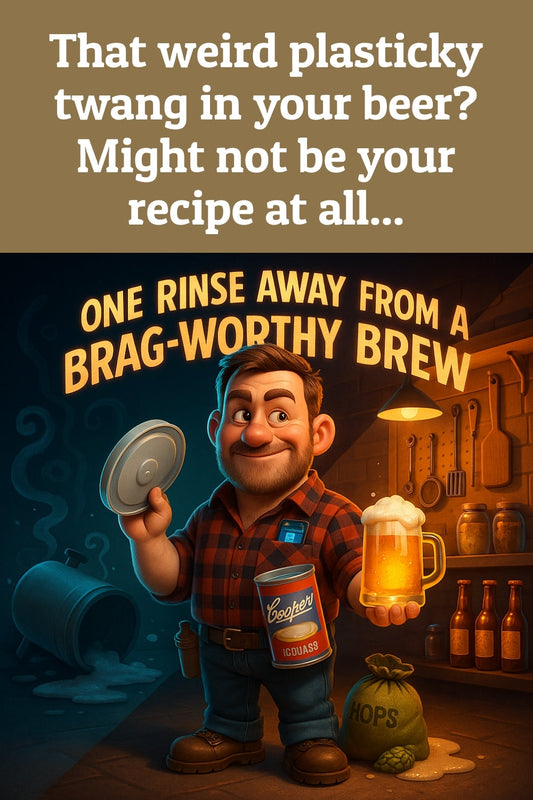 I didn’t “ruin” my batch. I just didn’t rinse this properly.