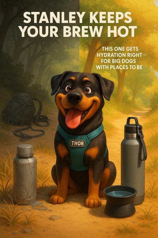 Still using your leaky gym bottle on dog walks? 😐