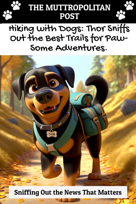 Hiking with Dogs: Thor Sniffs Out the Best Trails for Paw-Some Adventures.