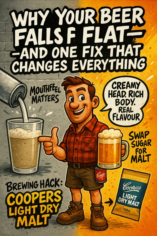 Coopers nailed it — if your beer feels flat, here’s what they use for backbone.