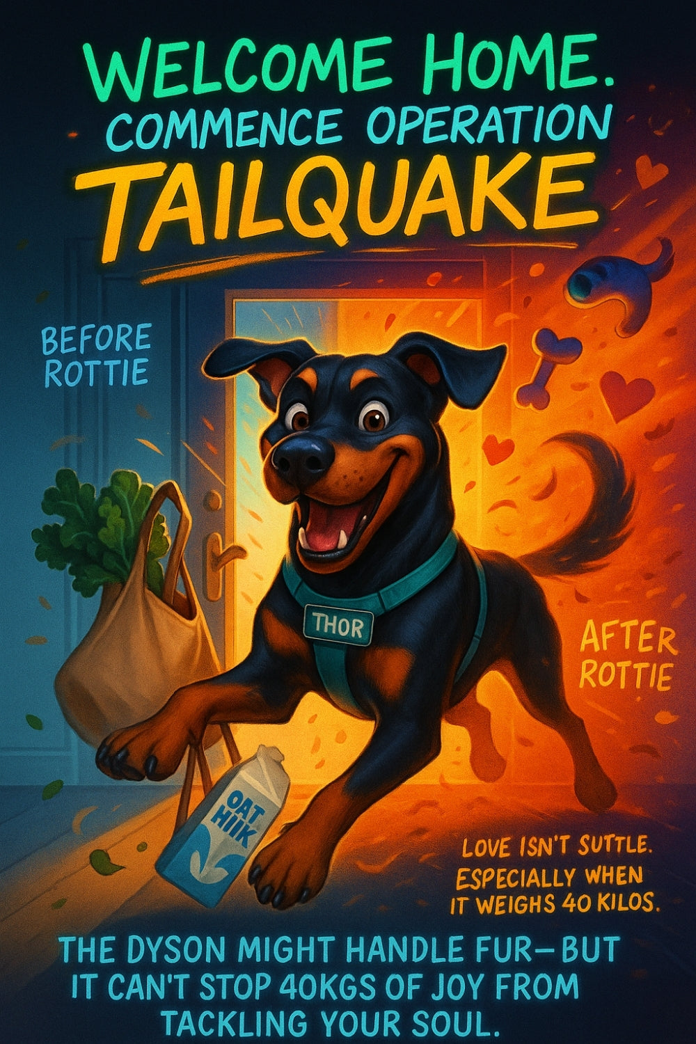 What its like arriving home to a Rottweiler