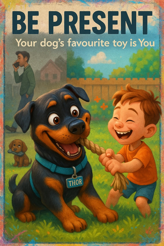 Most dog toys can’t match what 10 minutes of your real attention can do 🐾