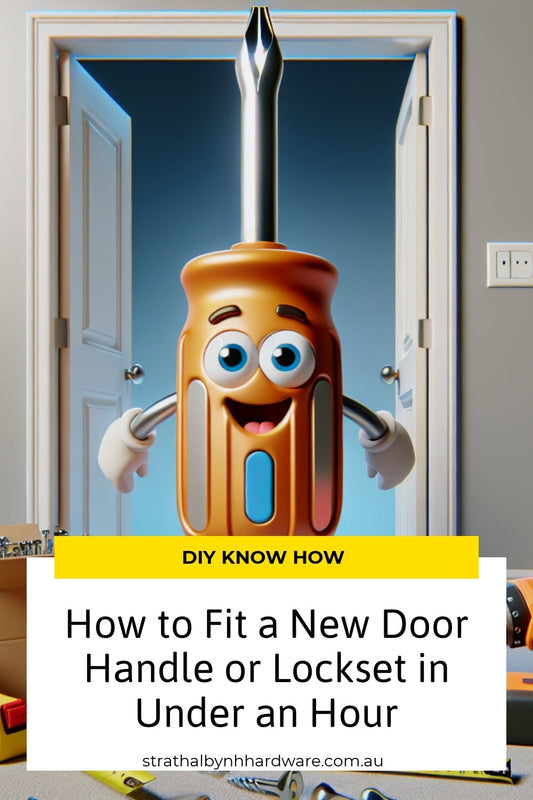 How to Fit a New Door Handle or Lockset in Under an Hour