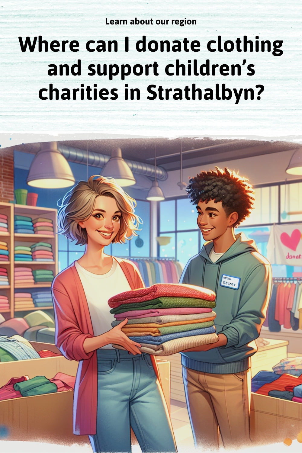 Where can I donate clothing and support children’s charities in Strathalbyn?