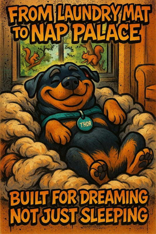 You style your couch cushions… but your dog’s nap spot? Still a sad pancake mat 👇