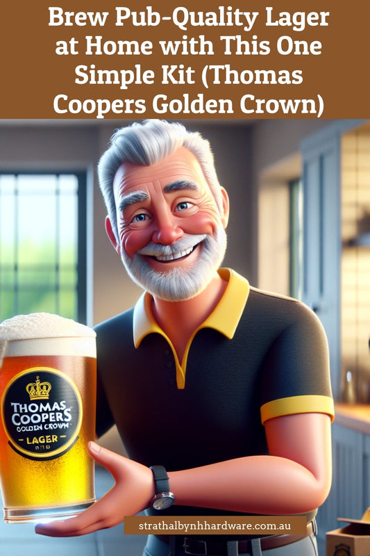 Brew Pub-Quality Lager at Home with This One Simple Kit (Thomas Coopers Golden Crown)