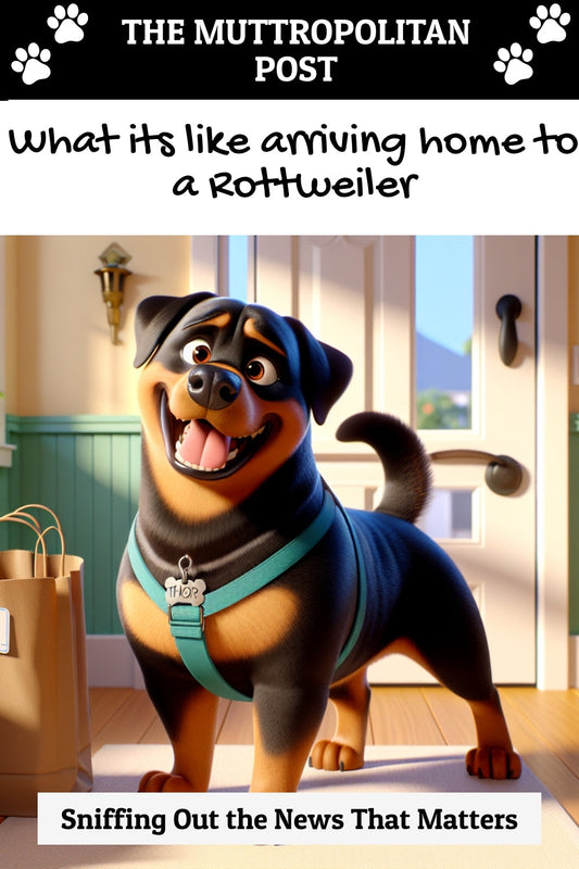 What its like arriving home to a Rottweiler