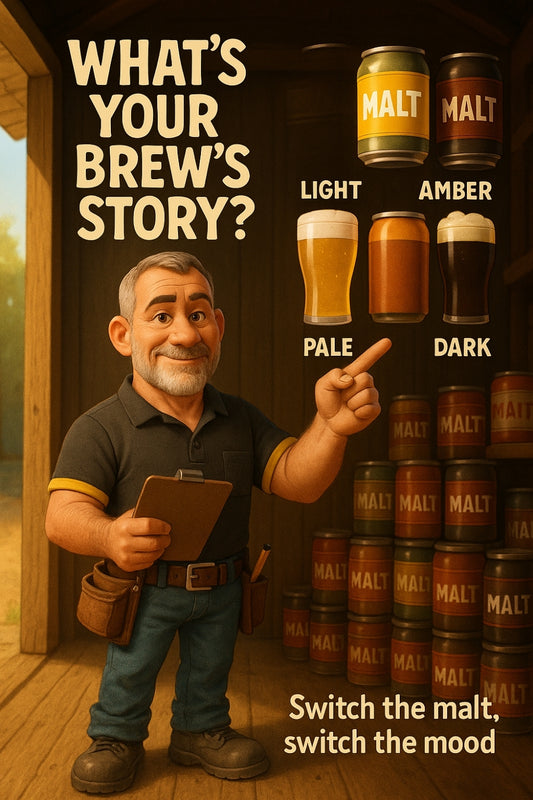 Same recipe, same yeast — change the malt and boom, whole new beer. 👇