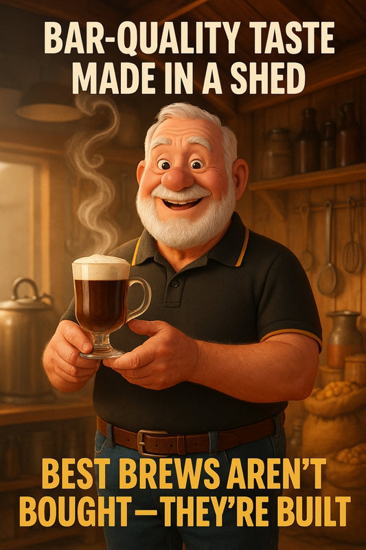 Best Irish Coffee I’ve had didn’t come from a café — it came from my shed 👇