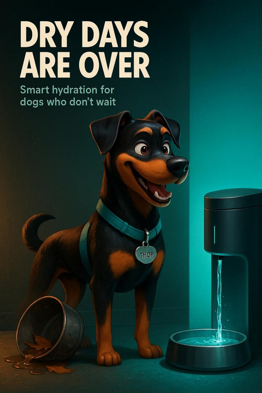 Still using a basic bowl for your Rottie’s water? 🛑