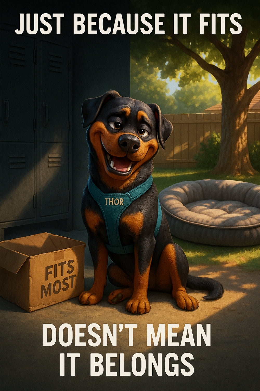 Ever tried to squeeze Rottie pride into a shoebox?👇