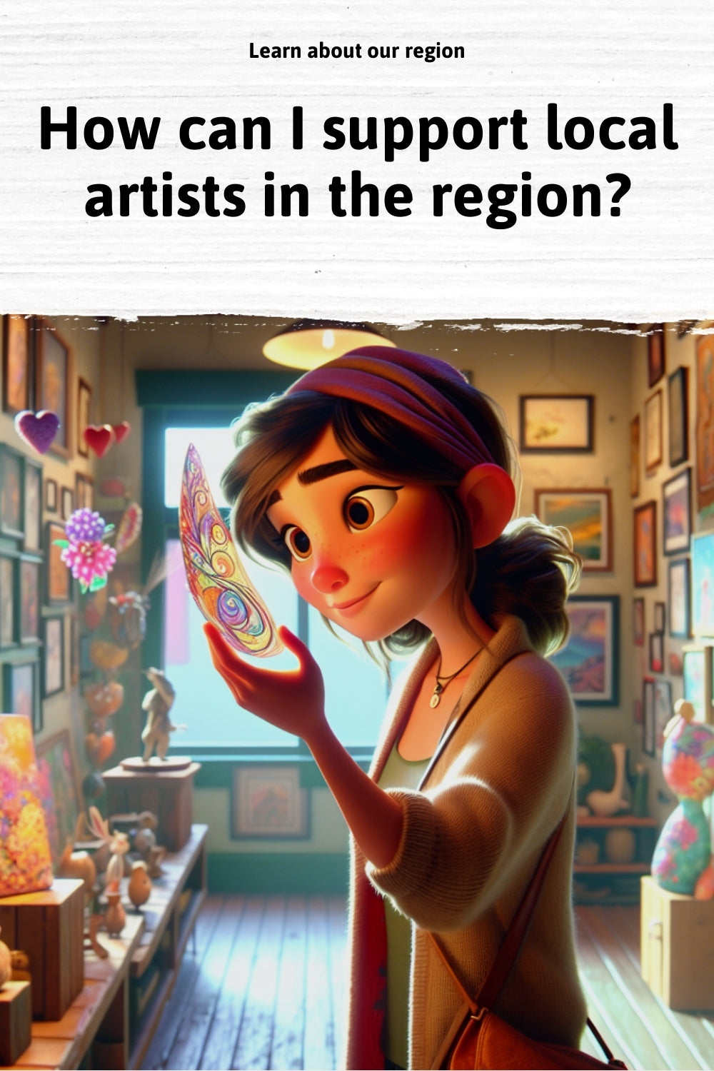 How can I support local artists in the region?