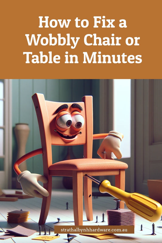 How to Fix a Wobbly Chair or Table in Minutes