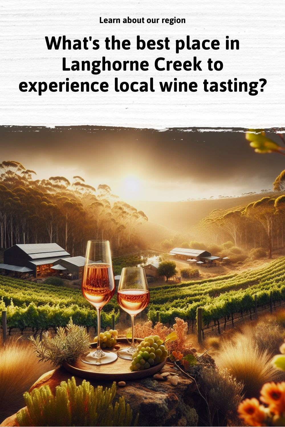 What's the best place in Langhorne Creek to experience local wine tasting?