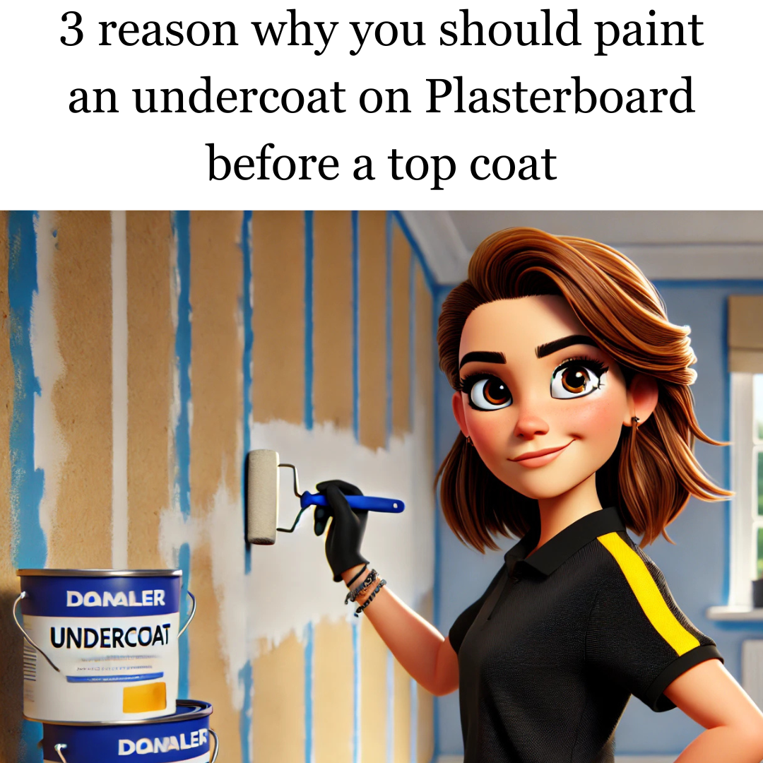 3 reason why you should paint an undercoat on Plasterboard before a top coat