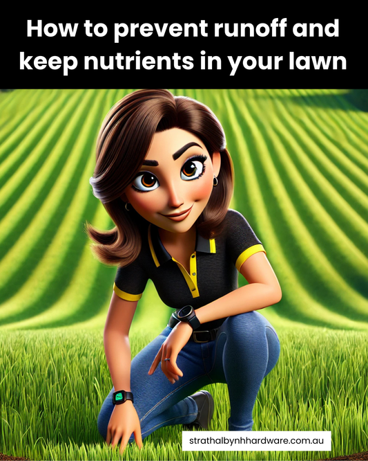 How to prevent runoff and keep nutrients in your lawn