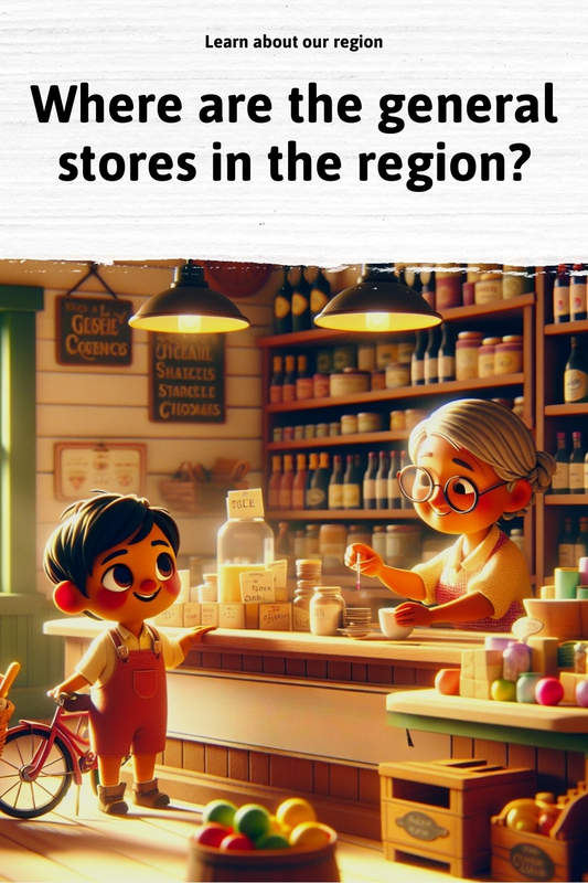 Where are the general stores in the region?