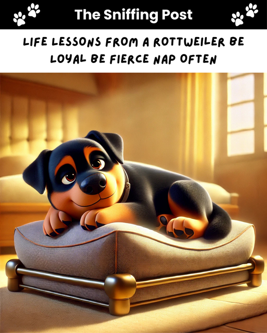 Life Lessons from a Rottweiler Be Loyal Be Fierce Nap Often