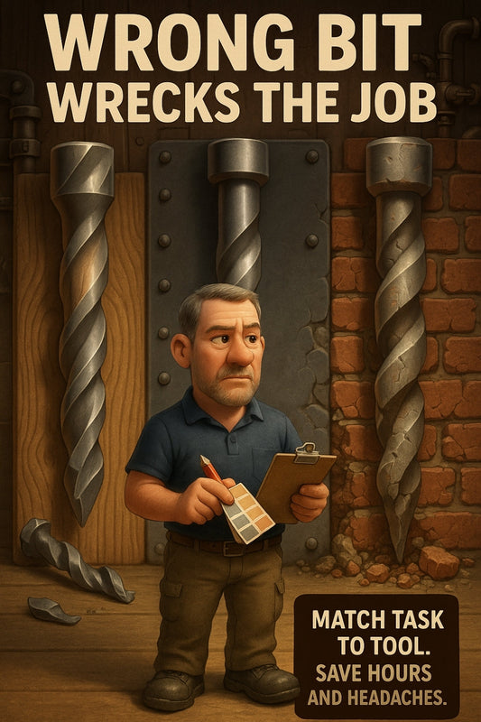 Ever had a drill bit scream, spark, then die? 👇
