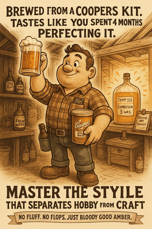 Coopers nailed it first—now amber ale glory is practically yours. Ever brewed with pride before?