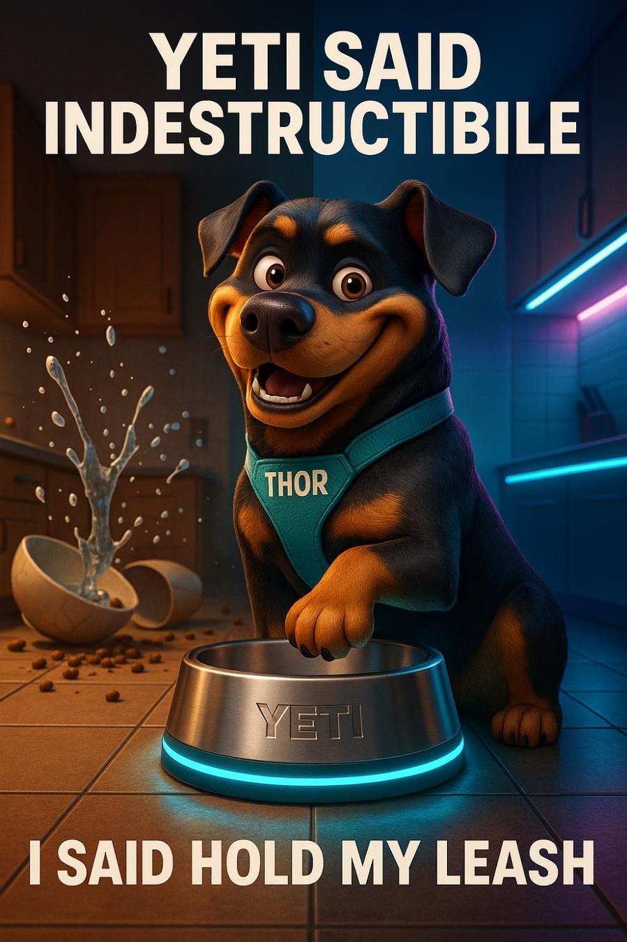 YETI made a bowl they said I couldn’t wreck… 🐾