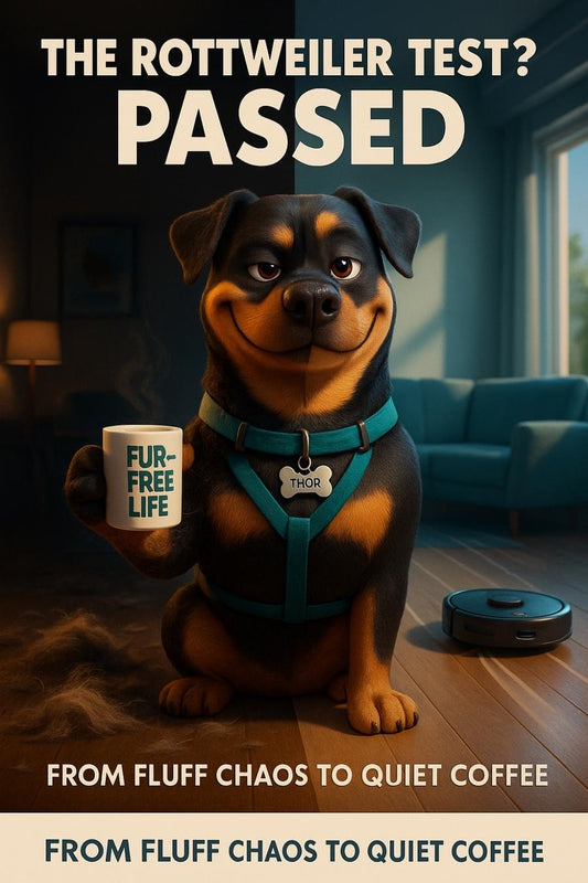 DEEBOT promised it handled pet fur… but had it met my Rottweiler rump? 👇