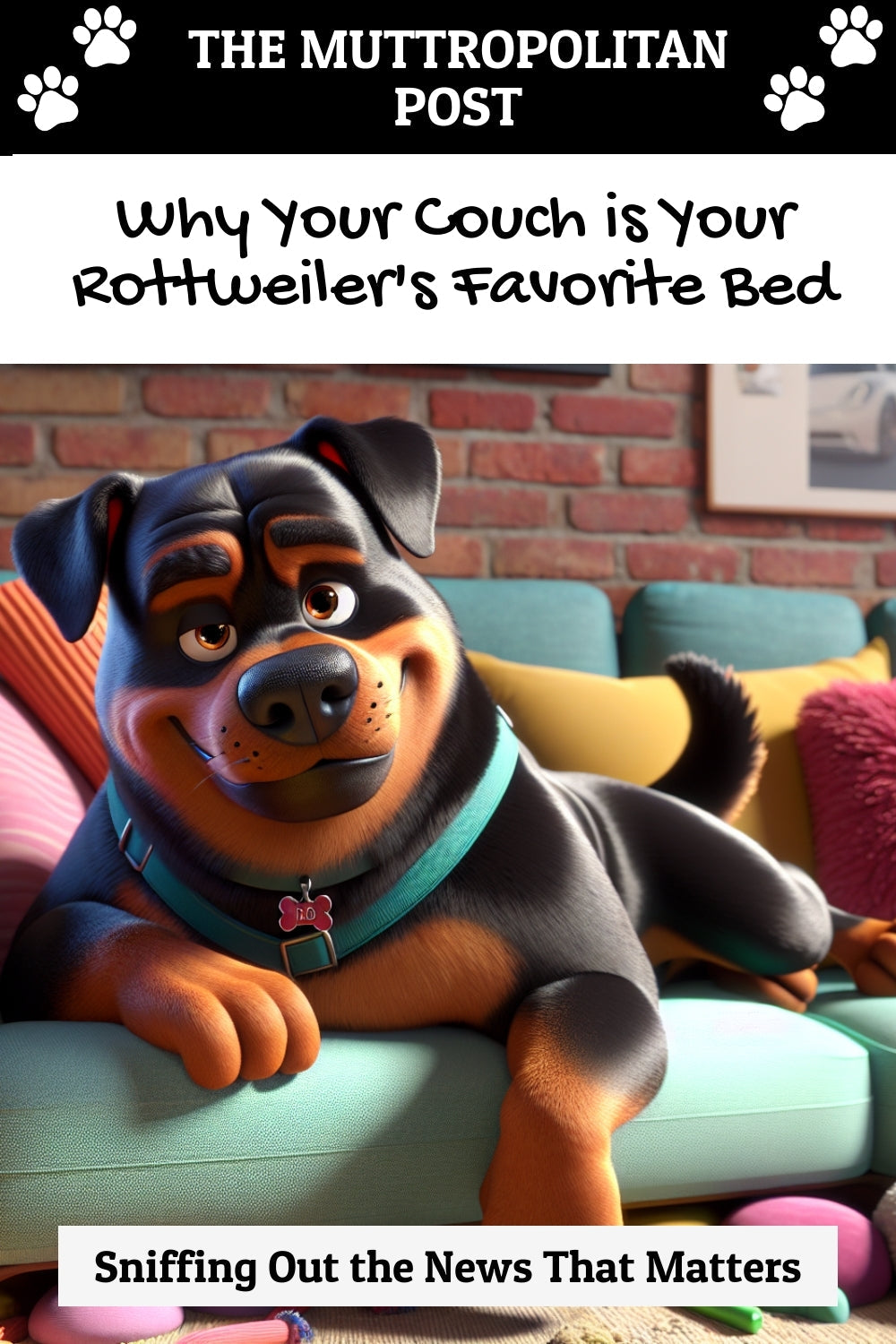 Why Your Couch is Your Rottweiler's Favorite Bed