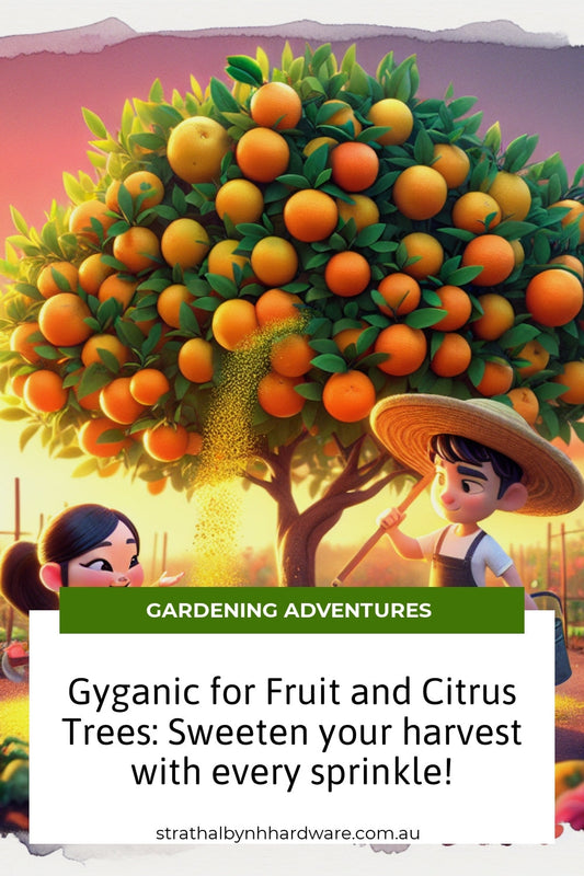 Gyganic for Fruit and Citrus Trees: Sweeten your harvest with every sprinkle!