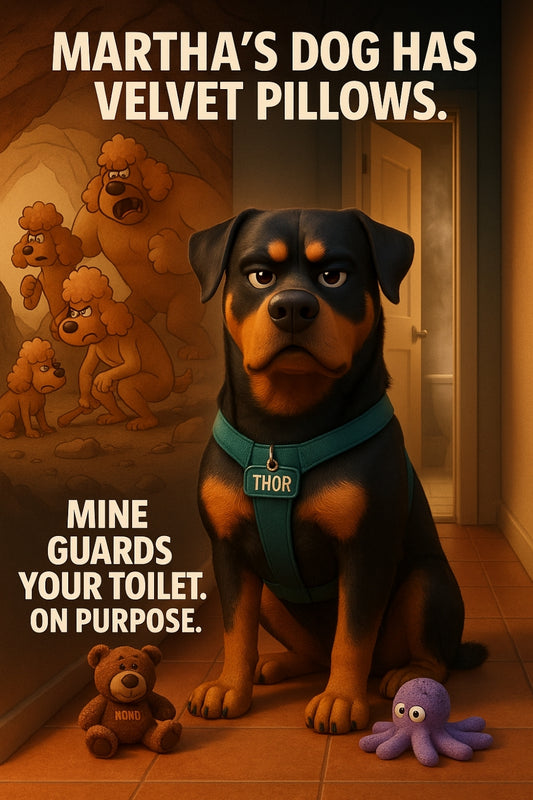 Martha Stewart’s dog minds his business. Yours watches you pee. 👇
