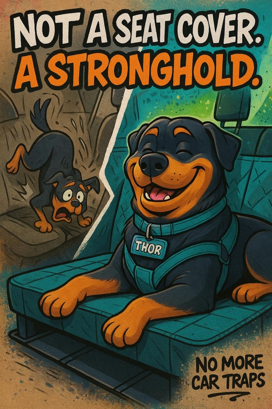 If your ‘seat cover’ sags lower than my dignity, that’s a dog trap, not gear 🚩