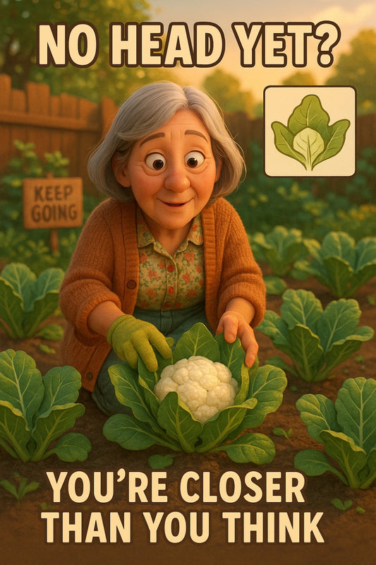 Used the right fertiliser… still no cauliflower head? 👇