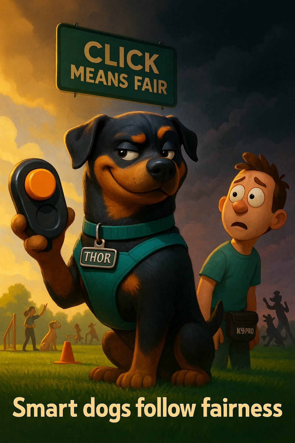 You don’t train a Rottie by barking louder — you win us with logic 👇